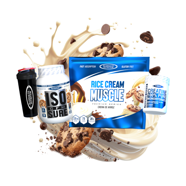 ISO CFM SURE 2lb + Rice Cream Muscle 2.5kg + Creatina Monohidratada 500g
