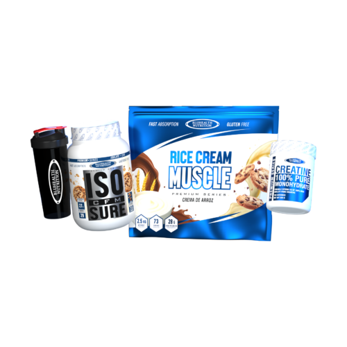 ISO CFM SURE 2lb + Rice Cream Muscle 2.5kg + Creatina Monohidratada 500g