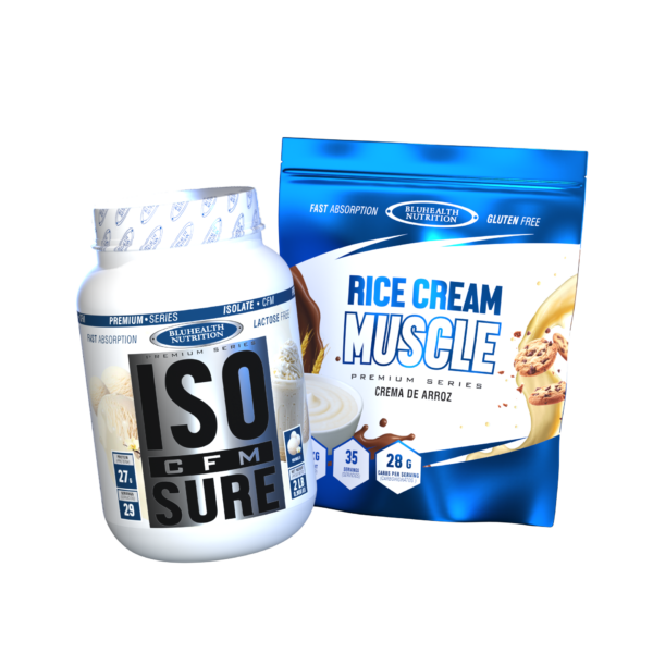 Iso 2lb Vainilla RCM 1.2kg ISO CFM SURE 2lb + Rice Cream Muscle 1.2kg