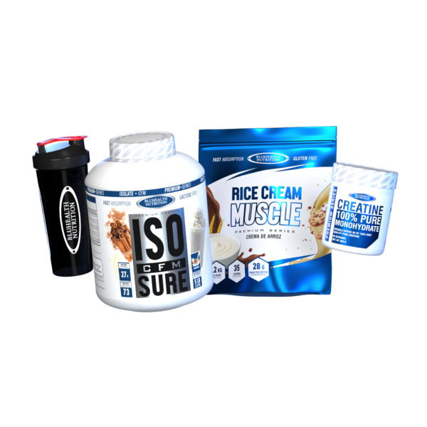 ISO CFM SURE 5lb + Rice Cream Muscle 1.2kg + Creatina Monohidratada 300g