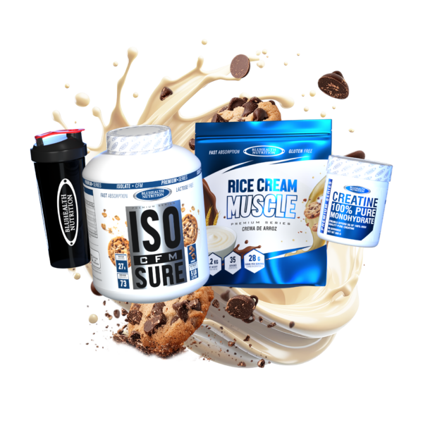 ISO CFM SURE 5lb + Rice Cream Muscle 1.2kg + Creatina Monohidratada 300g
