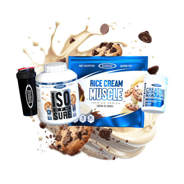 ISO CFM SURE 5lb + Rice Cream Muscle 2.5kg + Creatina Monohidratada 500g