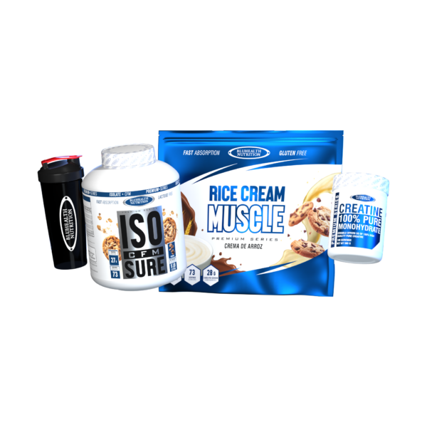 ISO CFM SURE 5lb + Rice Cream Muscle 2.5kg + Creatina Monohidratada 500g