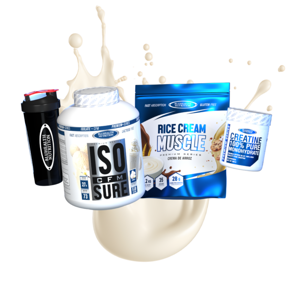 ISO CFM SURE 5lb + Rice Cream Muscle 1.2kg + Creatina Monohidratada 300g