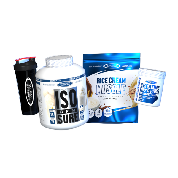 ISO CFM SURE 5lb + Rice Cream Muscle 1.2kg + Creatina Monohidratada 300g