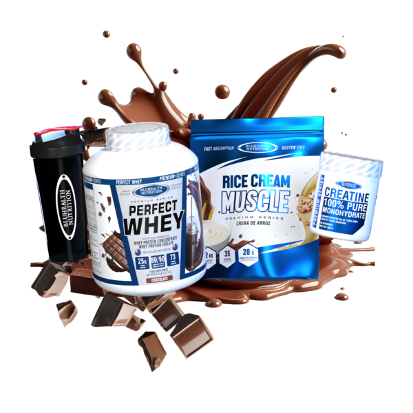 Perfect Whey 5lb + Rice Cream Muscle 1.2kg + Creatina Monohidratada 300g