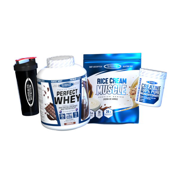 Perfect Whey 5lb + Rice Cream Muscle 1.2kg + Creatina Monohidratada 300g