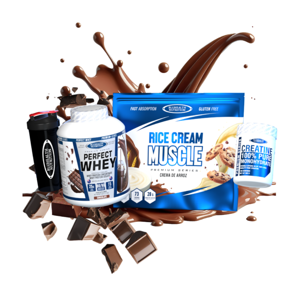 Perfect Whey 5lb + Rice Cream Muscle 2.5kg + Creatina Monohidratada 500g