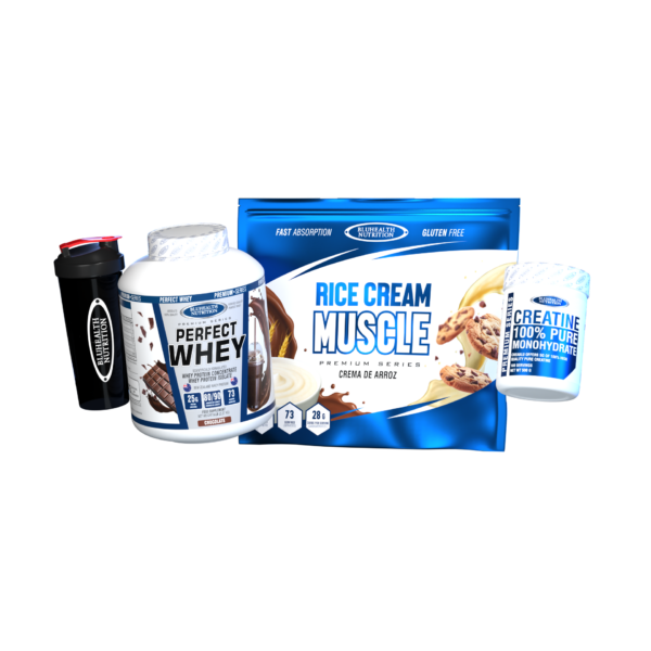 Perfect Whey 5lb + Rice Cream Muscle 2.5kg + Creatina Monohidratada 500g