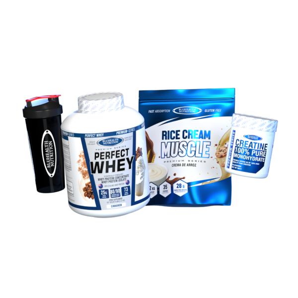 Perfect Whey 5lb + Rice Cream Muscle 1.2kg + Creatina Monohidratada 300g