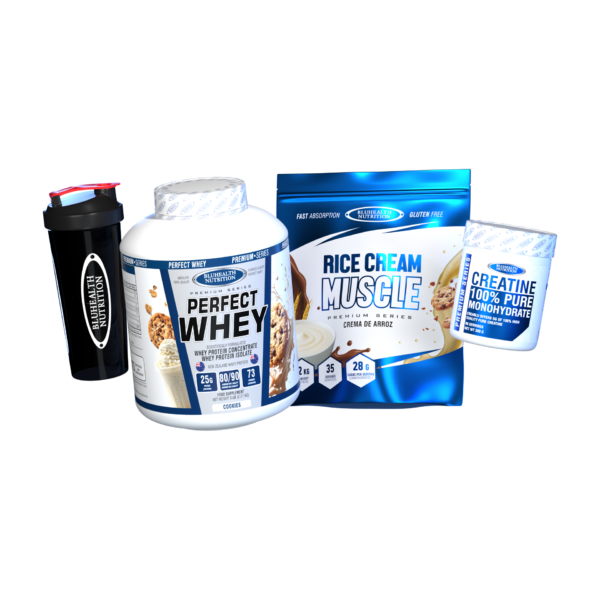 Perfect Whey 5lb + Rice Cream Muscle 1.2kg + Creatina Monohidratada 300g