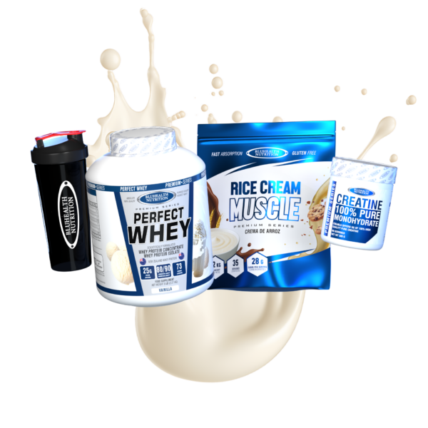 Perfect Whey 5lb + Rice Cream Muscle 1.2kg + Creatina Monohidratada 300g