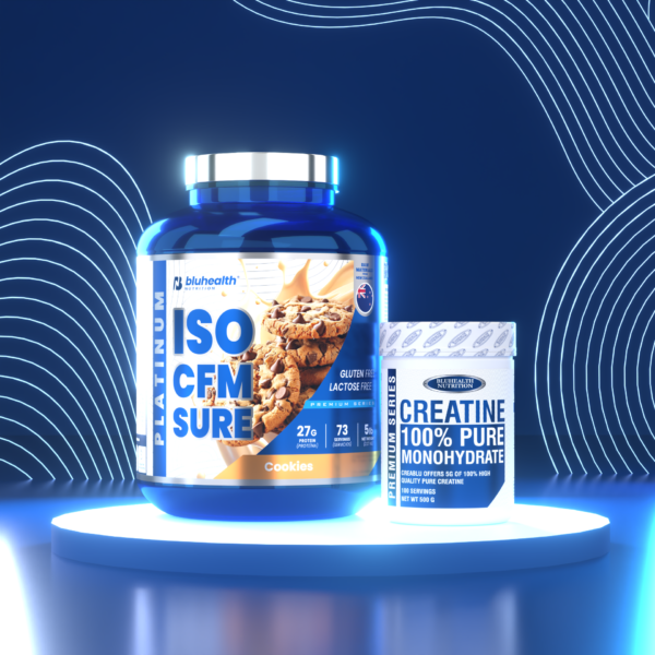 ISO CFM SURE 5lb Cookies + Creatina 500gr Platinum ISO CFM SURE 5lb + Creatina Monohidratada 500g