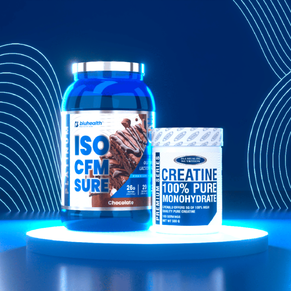 ISO CFM SURE 2lb Chocolate + Creatina 500gr .v2 Platinum ISO CFM SURE 2lb + Creatina Monohidratada 500g