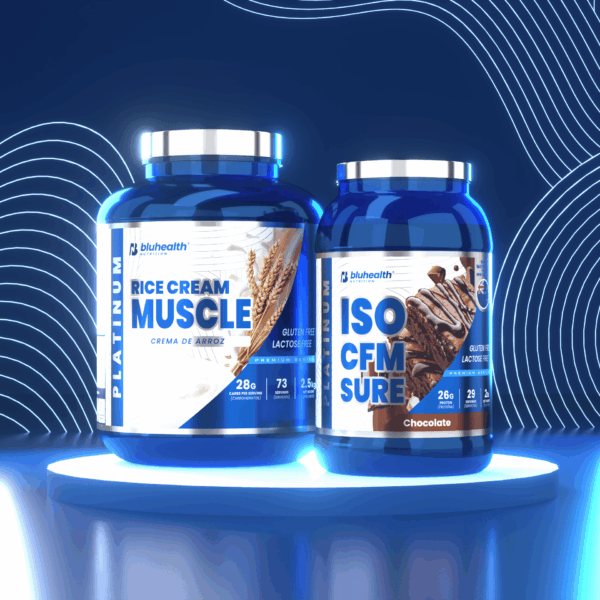 ISO CFM SURE 2lb Chocolate + PLATINUM RICE CREAM MUSCLE 2.5kg Platinum ISO CFM SURE 2lb + Platinum Rice Cream Muscle 2.5kg