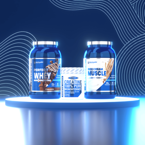 PERFECT WHEY 2lb Chocolate + Platinum RICE CREAM MUSCLE 1.2kg + Creatina 300gr V3 Platinum Perfect Whey 2lb + Platinum Rice Cream Muscle 1.2kg + Creatina Monohidratada 300g